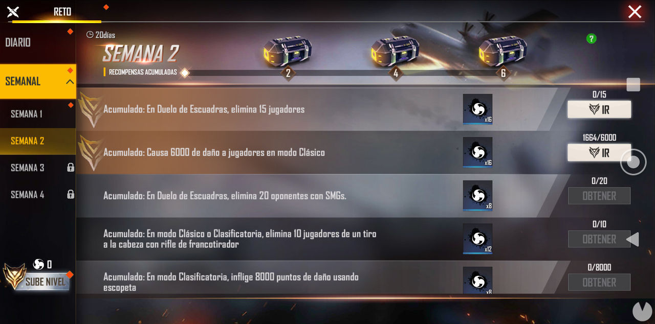 Free Fire - Complete daily missions