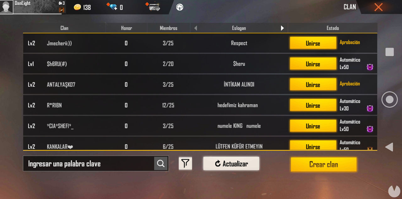 Free Fire - Join a Guild