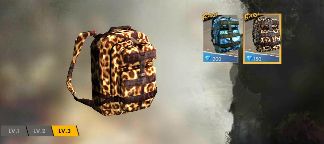 Free Fire - All items: Backpacks