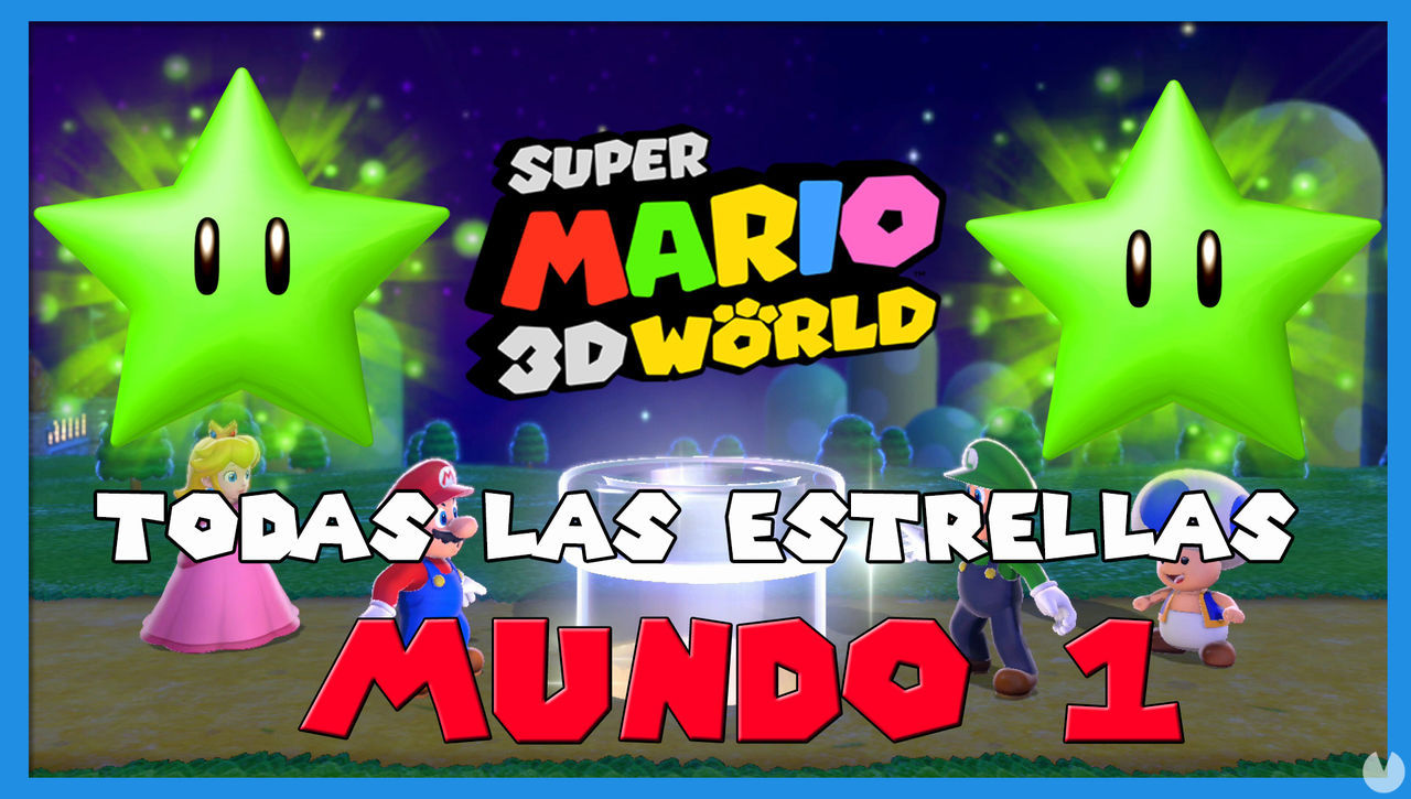 Super Mario 3D World: TODAS las estrellas del Mundo 1 - Super Mario 3D World + Bowser's Fury
