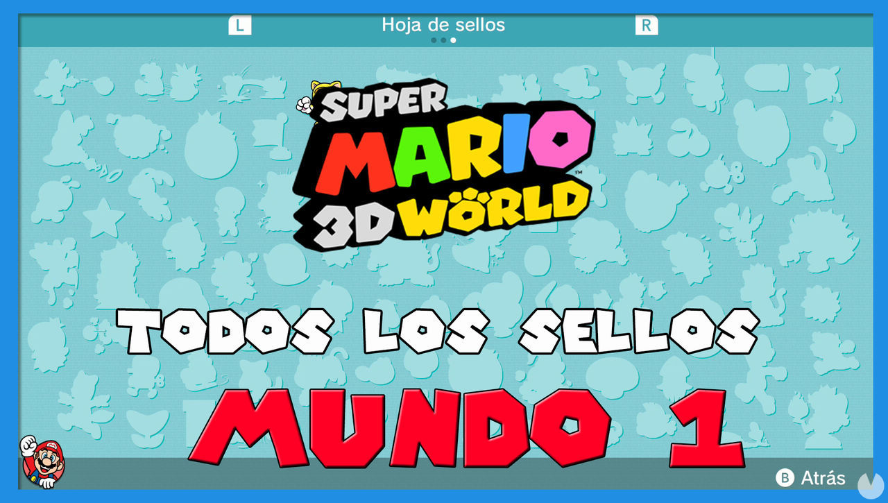 Super Mario 3D World: TODOS los sellos del Mundo 1 - Super Mario 3D World + Bowser's Fury