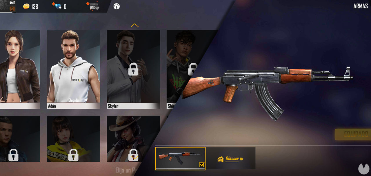 Free Fire - Learn every character and weapon