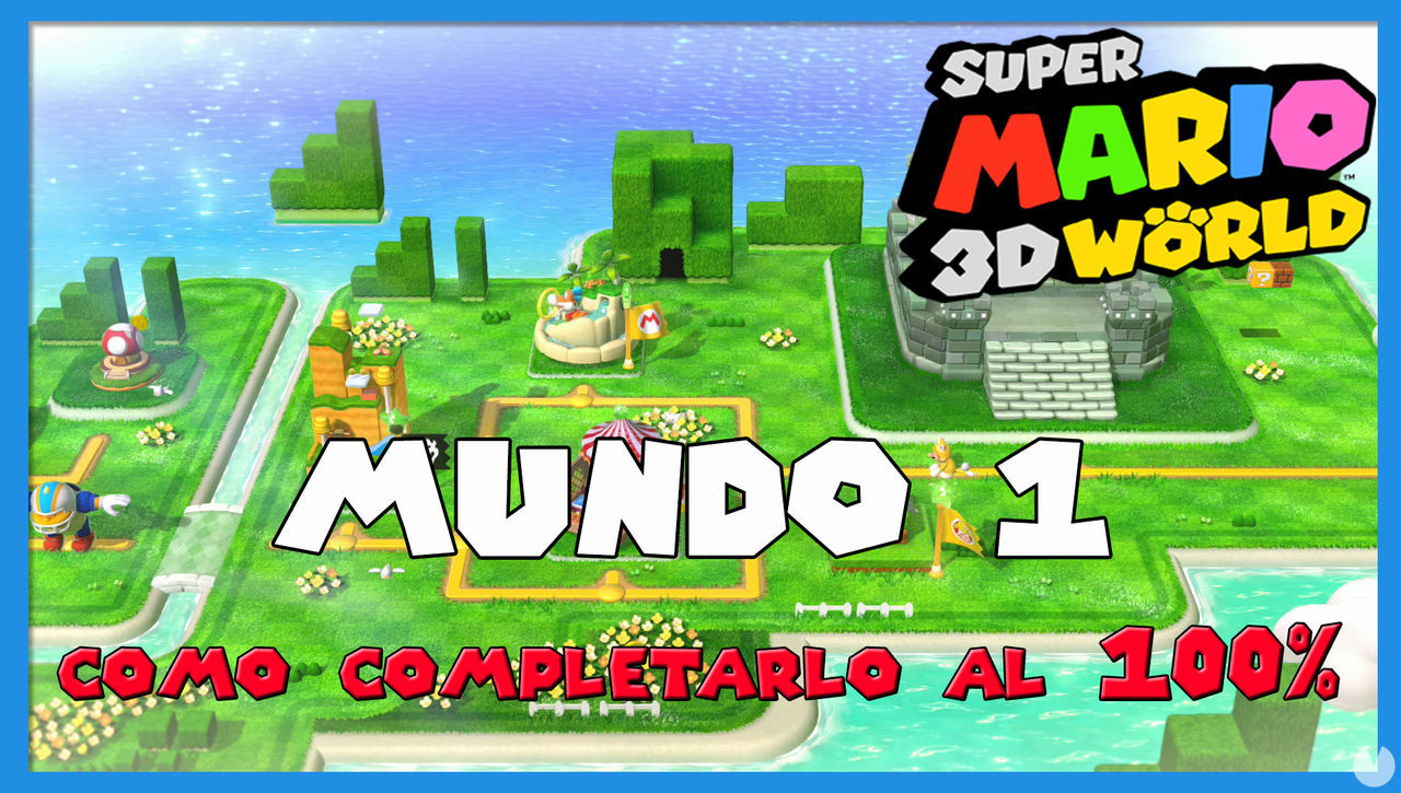 Mundo 1 en Super Mario 3D World al 100% - Super Mario 3D World + Bowser's Fury