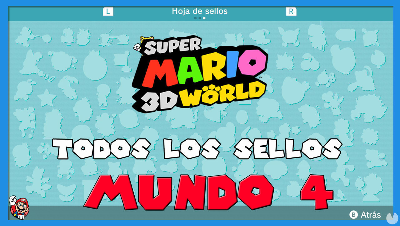 Super Mario 3D World: TODOS los sellos del Mundo 4 - Super Mario 3D World + Bowser's Fury