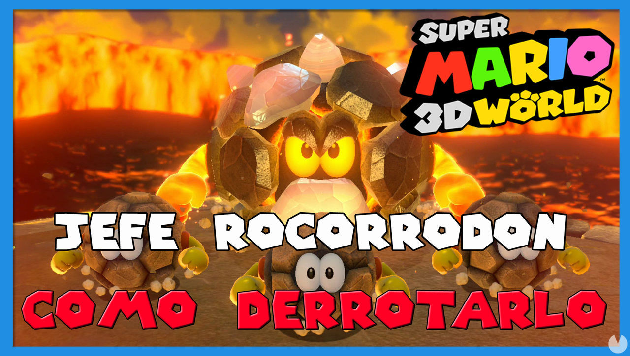 Super Mario 3D World: cmo derrotar a Jefe Rocorrodn - Super Mario 3D World + Bowser's Fury