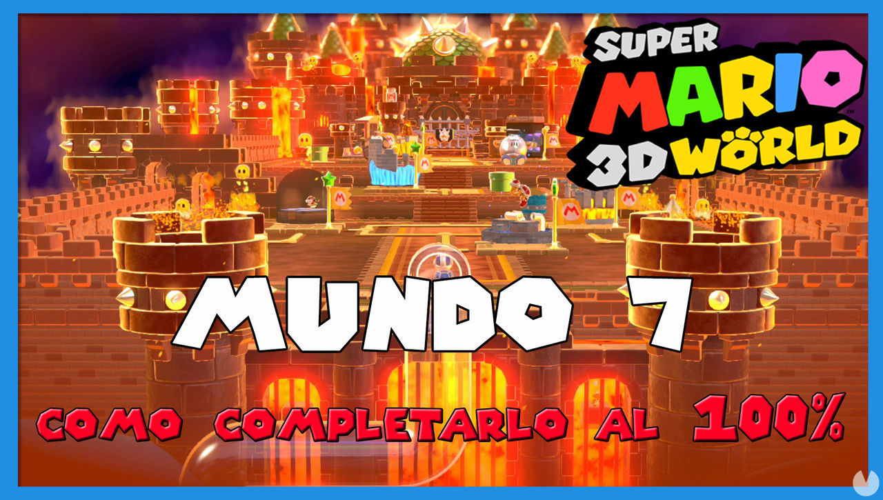 Mundo 7 en Super Mario 3D World al 100% - Super Mario 3D World + Bowser's Fury