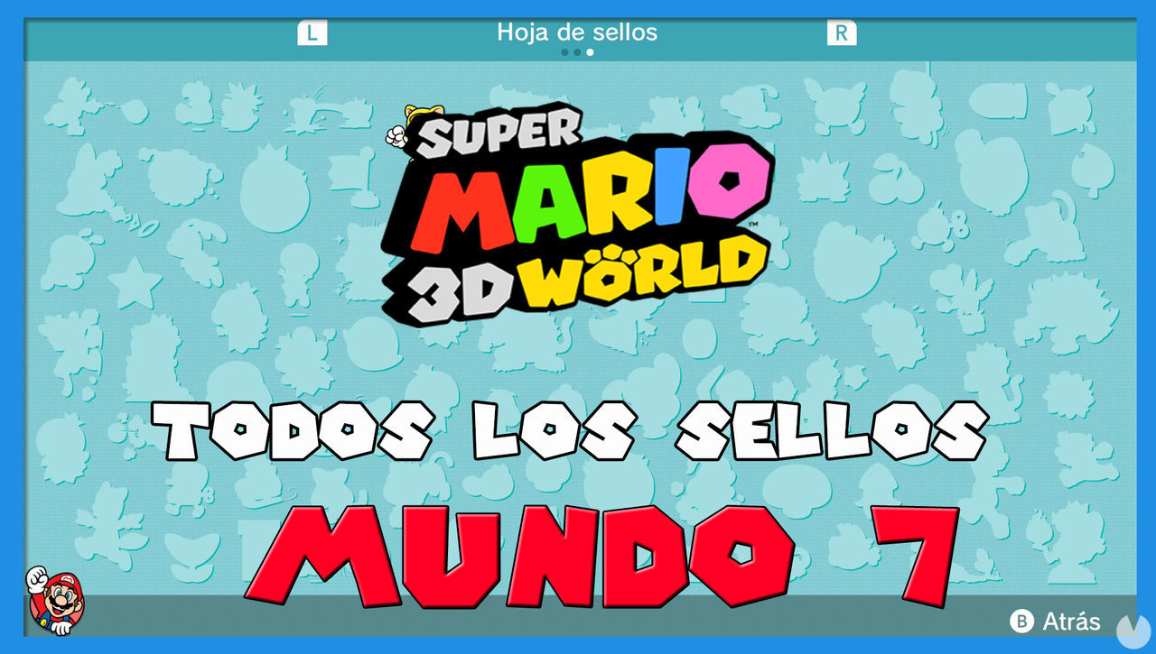 Super Mario 3D World: TODOS los sellos del Mundo 7 - Super Mario 3D World + Bowser's Fury