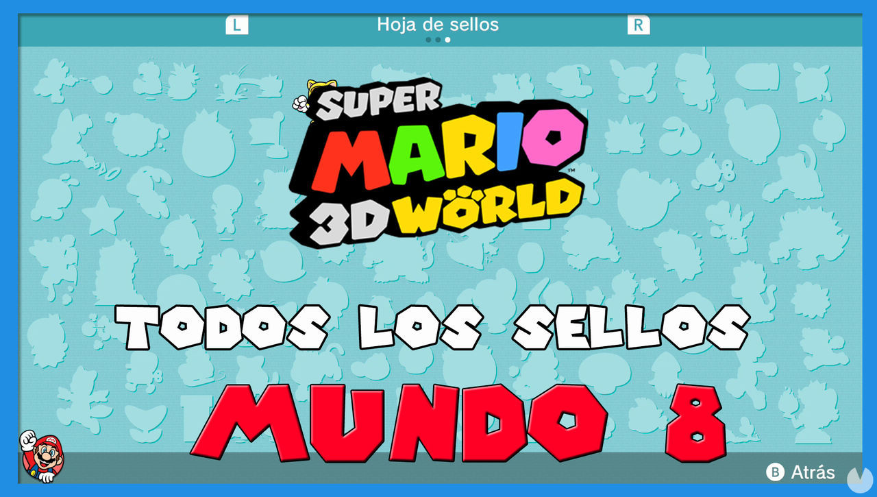Super Mario 3D World: TODOS los sellos del Mundo 8 - Super Mario 3D World + Bowser's Fury