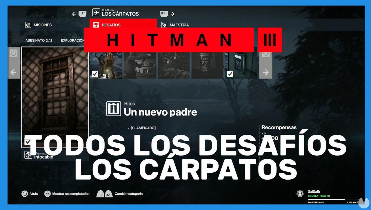 Hitman 3: TODOS los desafos de Los Crpatos y cmo completarlos - Hitman 3