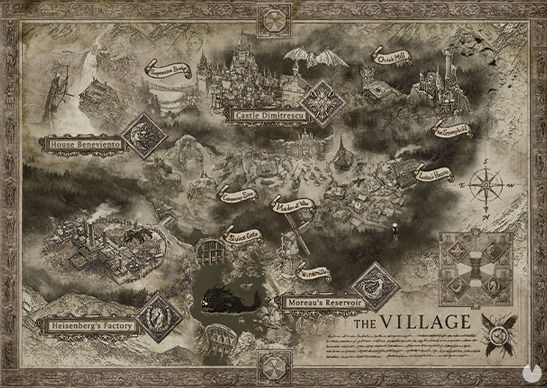 Mapa completo de Resident Evil 8 Village.