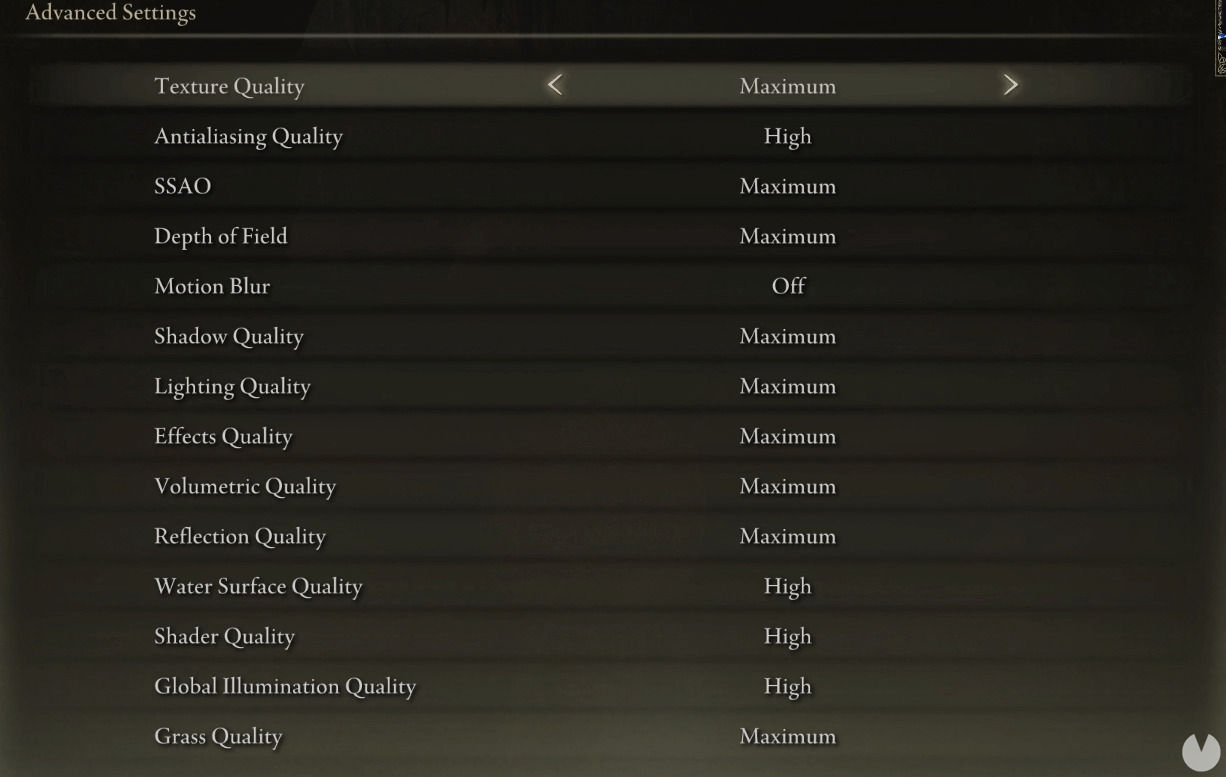 Elden Ring revela sus diferentes ajustes gráficos en PC Vandal