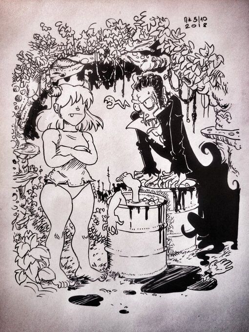 Ramiro el vampiro con Yun.