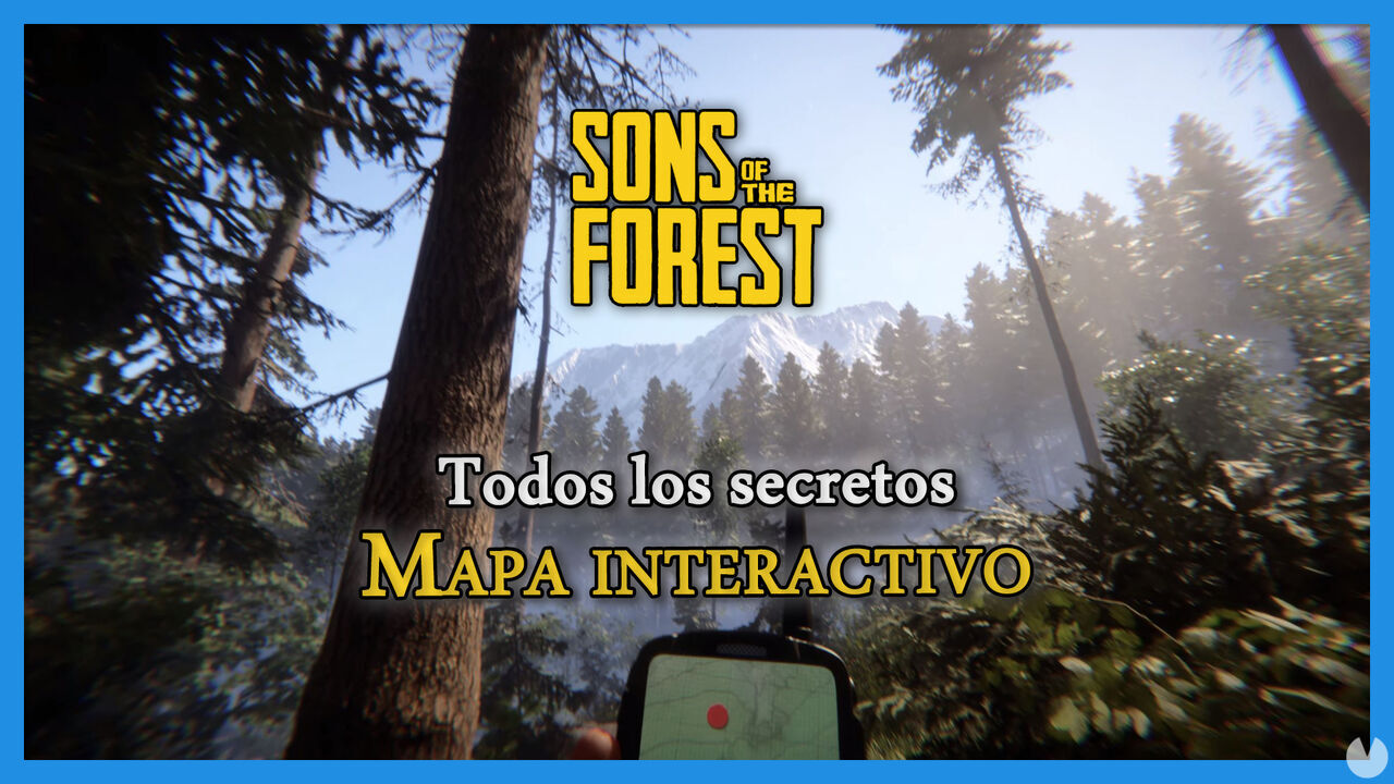 Mapa interactivo de Sons of the Forest: TODOS los recursos, armas y secretos - Sons of the Forest