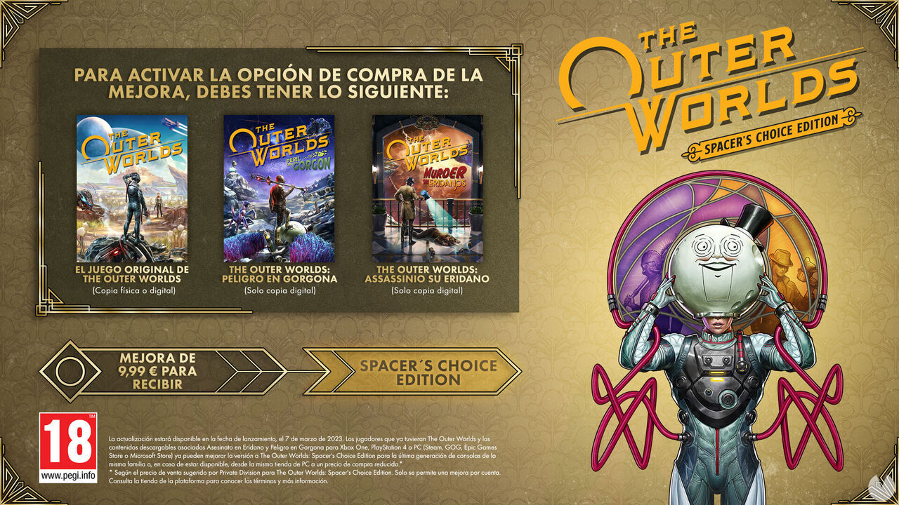 Anunciado The Outer Worlds: Spacer\'s Choice Edition para PC, PS5 y Xbox Series. Noticias en tiempo real