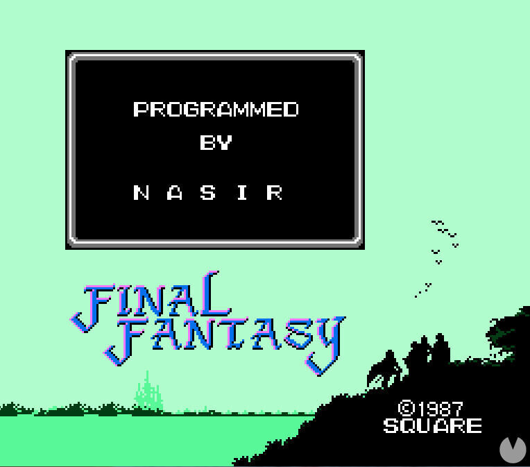 Primer Final Fantasy, programado por Nasir