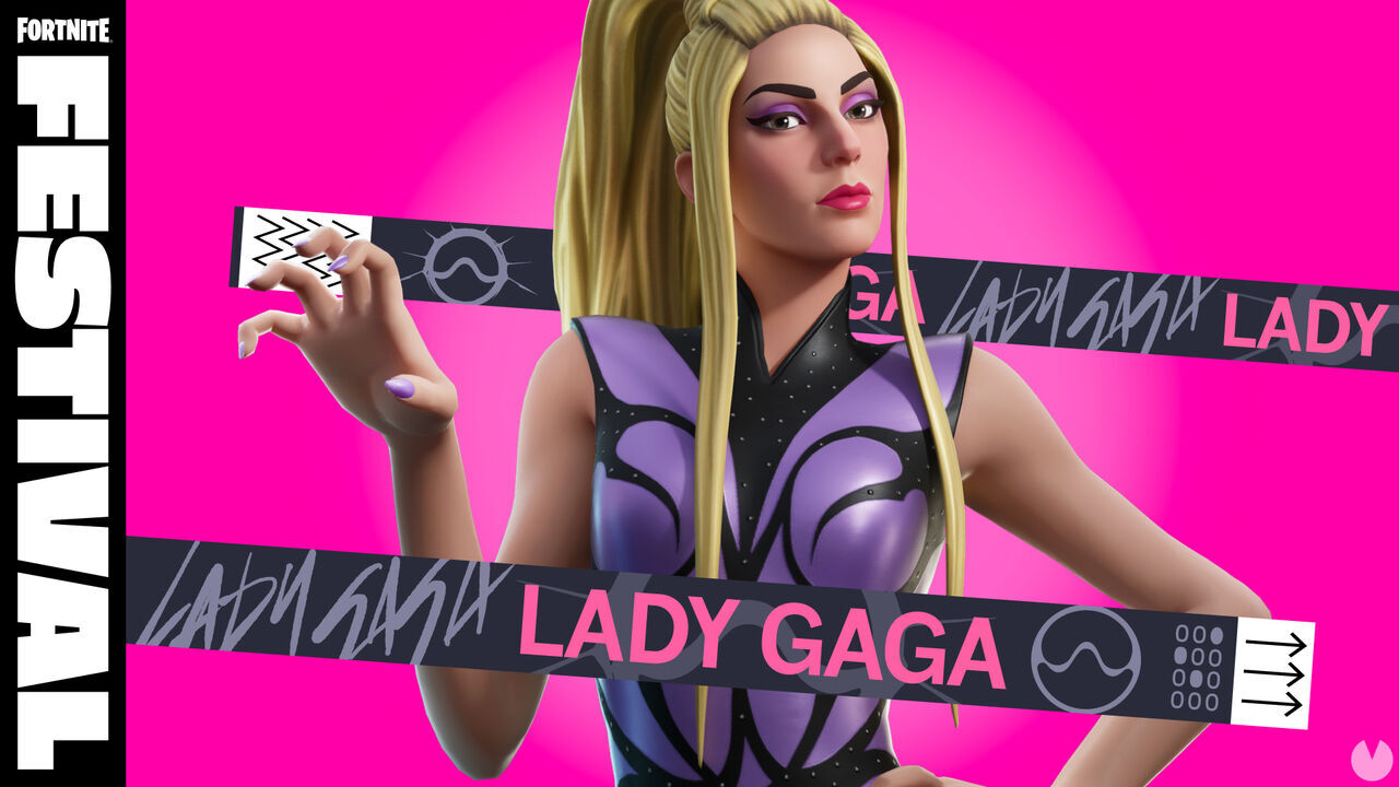 Lady Gaga en la segunda temporada de Fortnite Festival