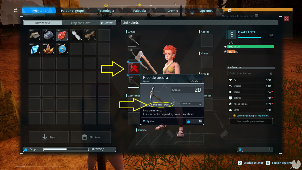 Palworld - Item durability