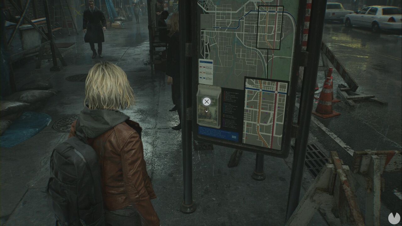 Resident Evil Requiem - Wrenwood Hotel, location of the tourist information board containing the Wrenwood City Guide