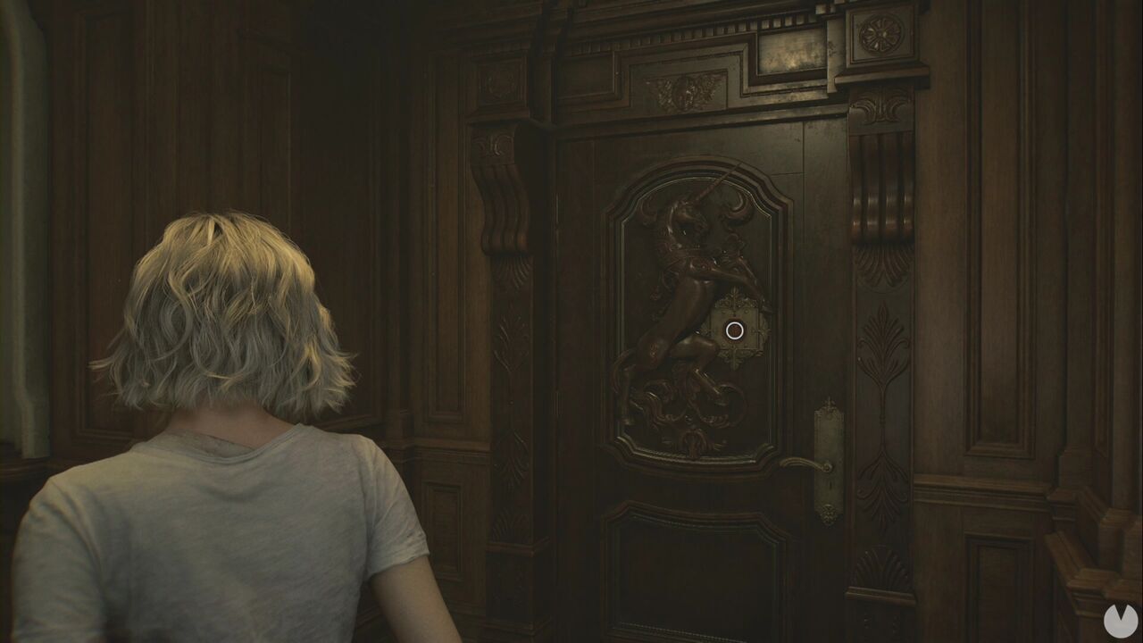 Resident Evil Requiem - Patient Center (III), unicorn door in the western hallway on the ground floor of the Patient Center