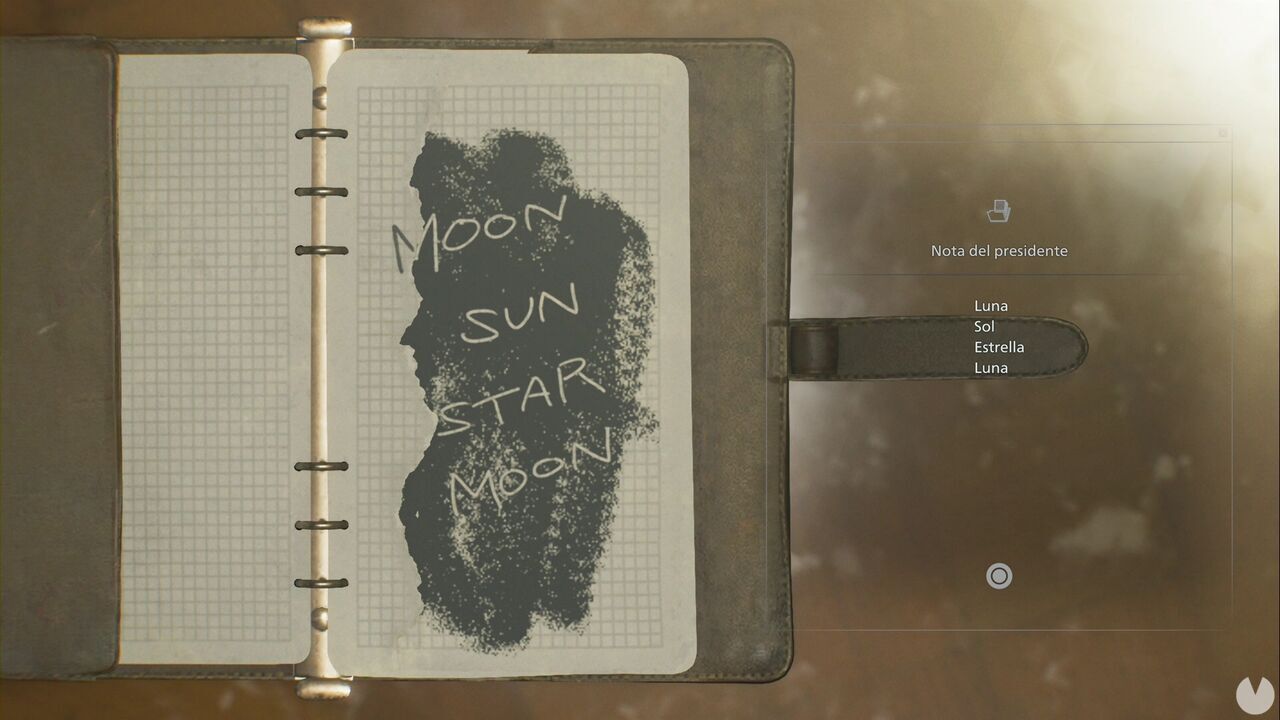 Resident Evil Requiem - Care Center (III), Chairman's Note obtained by shading in a notepad in the Chairman's Office