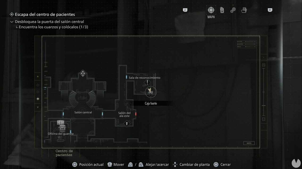 Resident Evil Requiem - Safes, location of the safe in the Examination Room in the east wing of the Patient Center