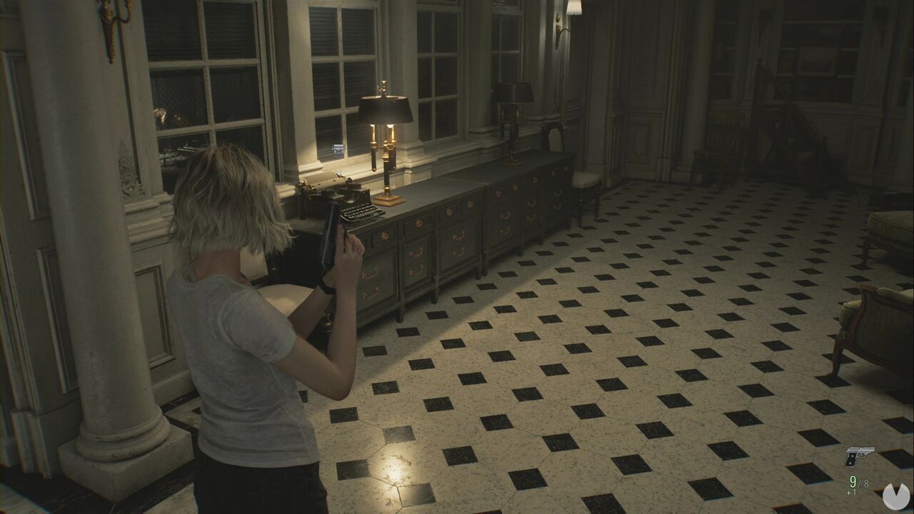 Resident Evil Requiem - Patient Center (III), typewriter in the Chief Researcher's Office on the first floor of the East Wing