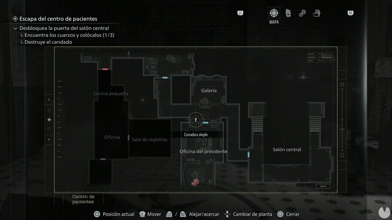 Resident Evil Requiem - Simple locks and lockpicks in the Patient Center, Gallery lock