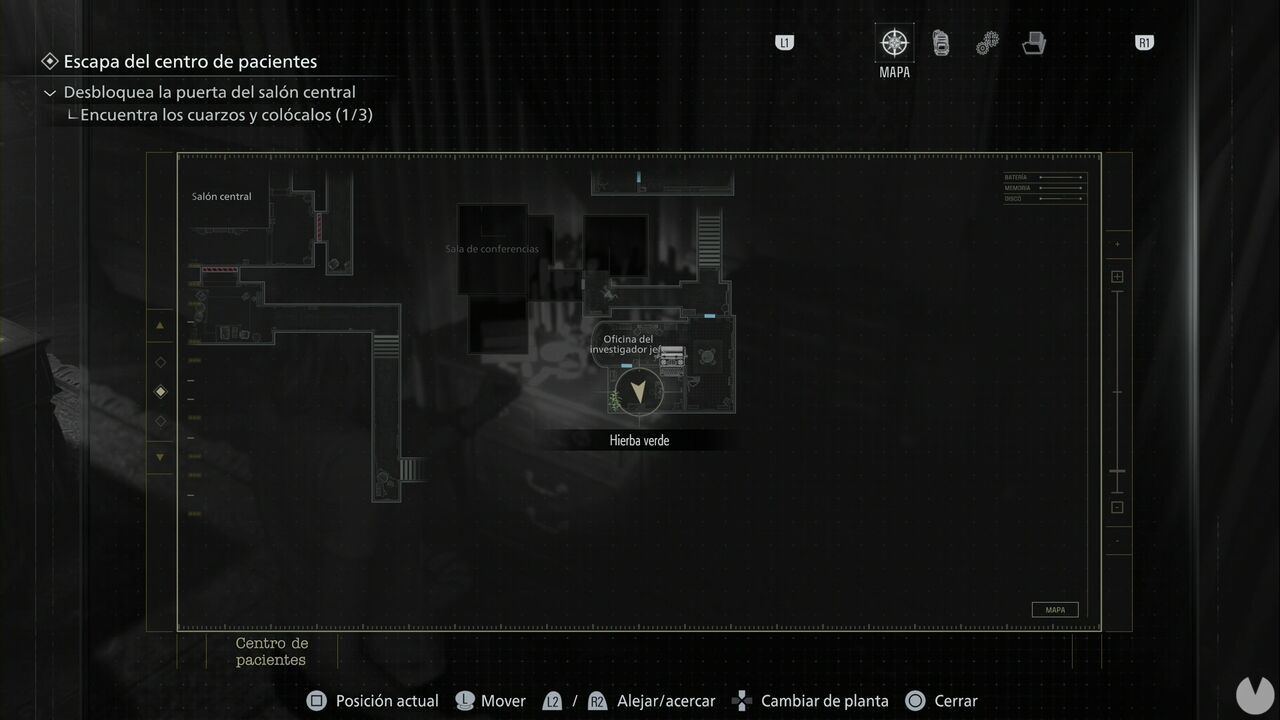 Resident Evil Requiem - Care Center (III), location of the Lead Researcher's Office on the second floor of the Care Center's East Wing