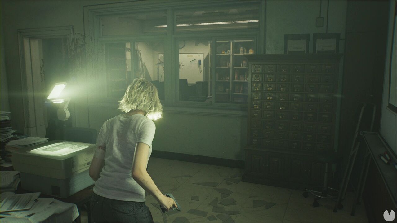 Resident Evil Requiem - Patient Center (III), rear section of the Conference Room in the first-floor East Wing