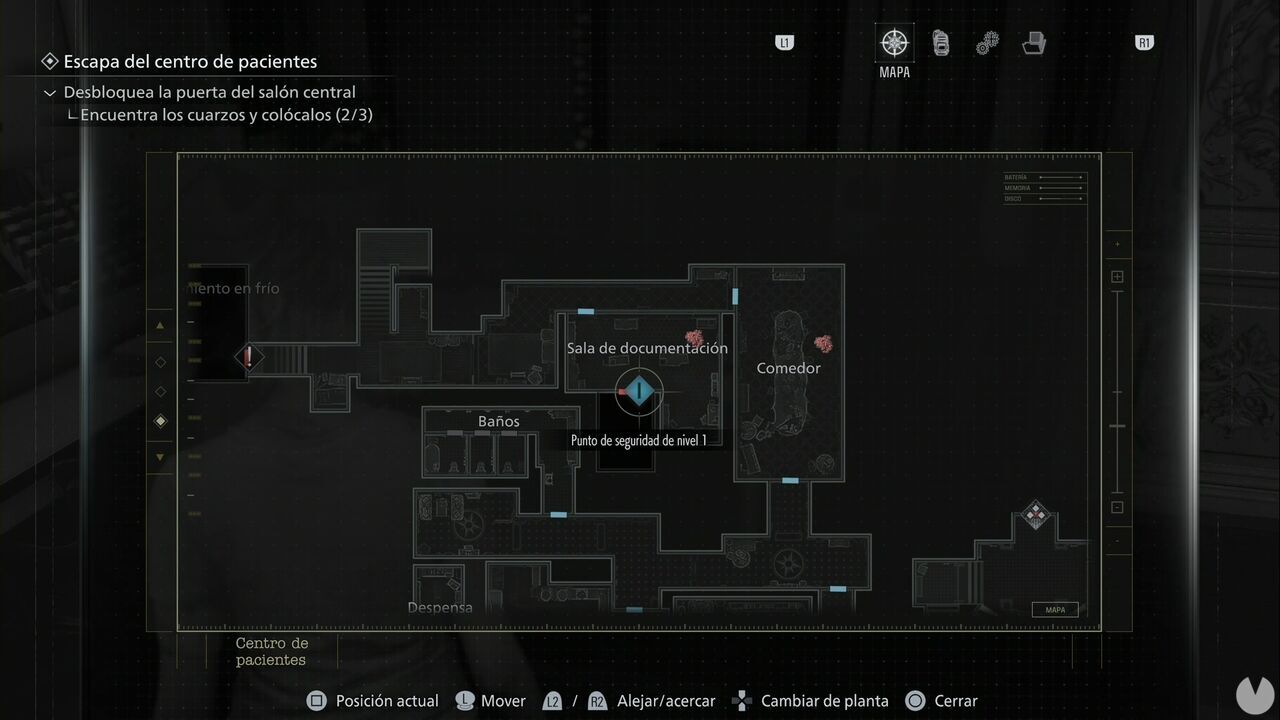 Resident Evil Requiem - Hip Pouches, location of the Level 1 door to the Records Room containing one of the Hip Pouches