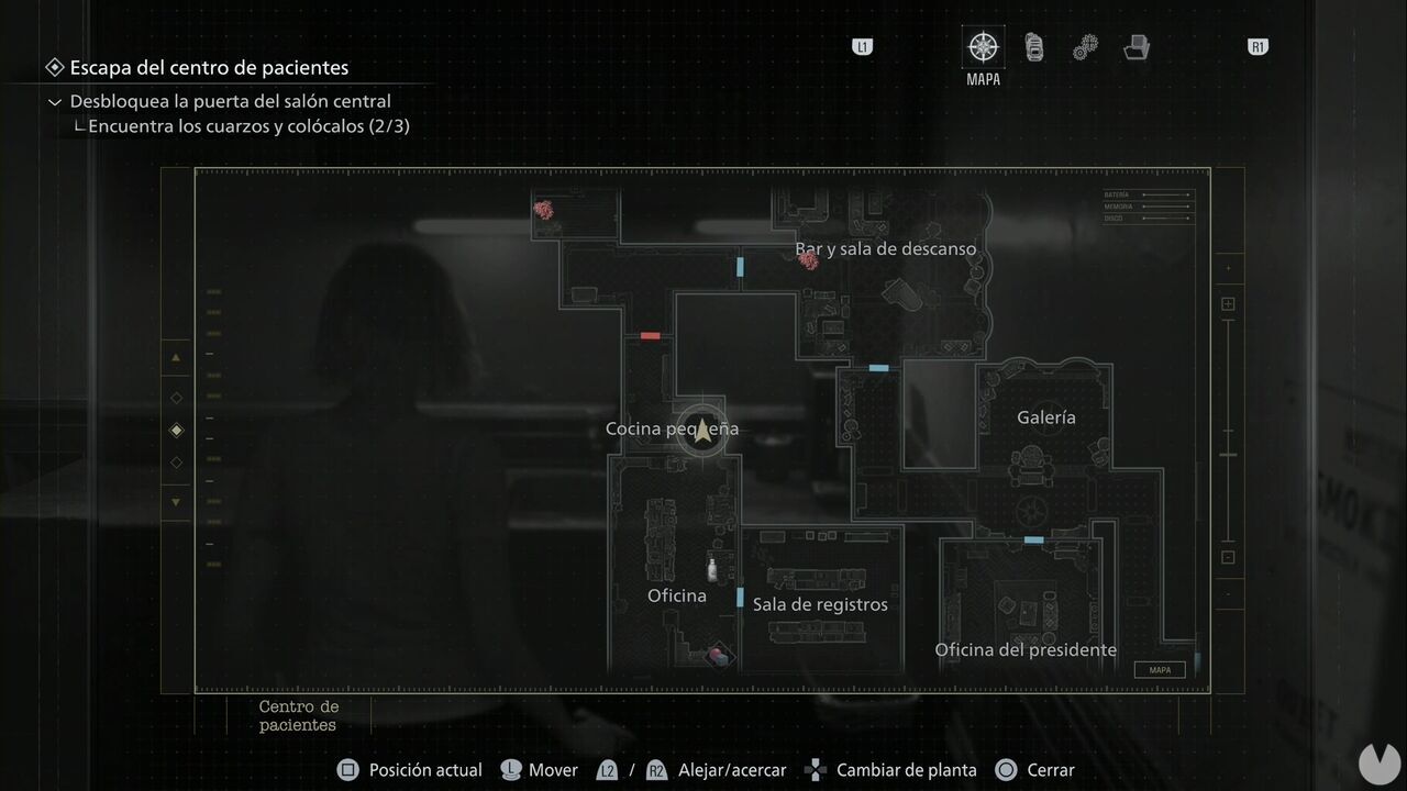 Resident Evil Requiem - Mr. Raccoon in Patient Center (III), figure in the Small Kitchen in the southwestern corner of the first floor