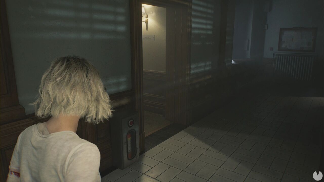 Resident Evil Requiem - Patient Center (III), stairs leading to the southwestern section of the Patient Center's first floor
