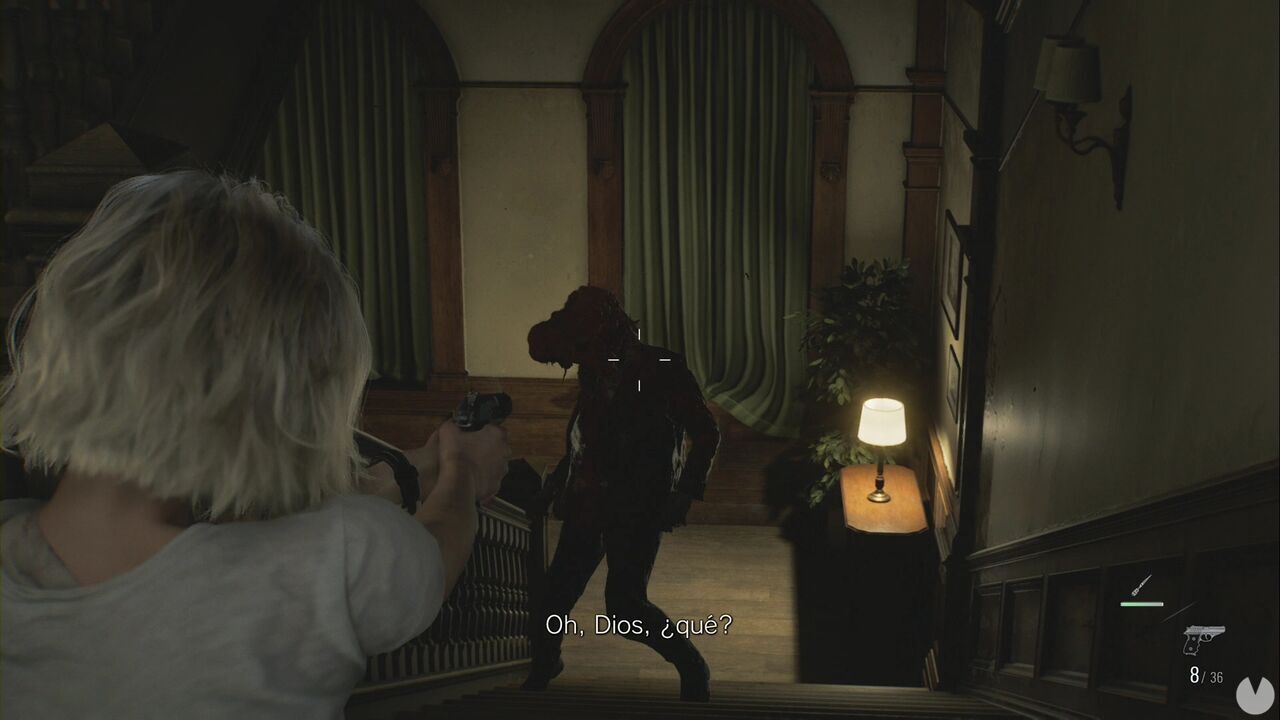 Resident Evil Requiem - Patient Center (III), zombie with a swollen head on the ground floor of the Patient Center