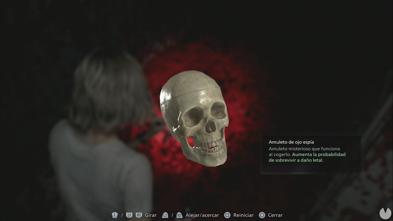 Resident Evil Requiem - Patient Center (III), Spy Eye Charm in the inventory immediately after collecting it from the Chunk's remains