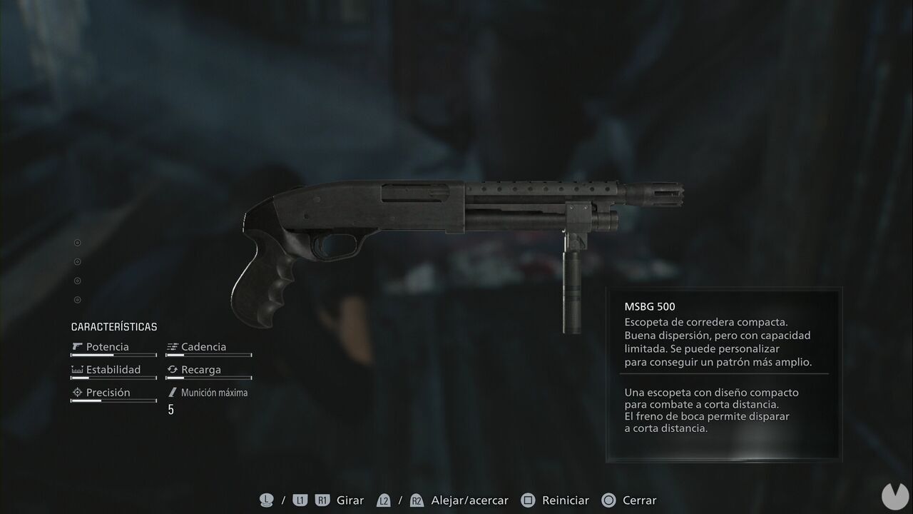Resident Evil Requiem - Weapons, Leon's MSBG 500 in the inventory