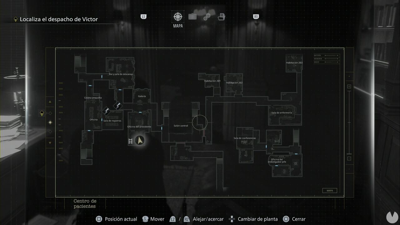 Resident Evil Requiem - Care Center (IV), Leon's location after descending from the Care Center Attic