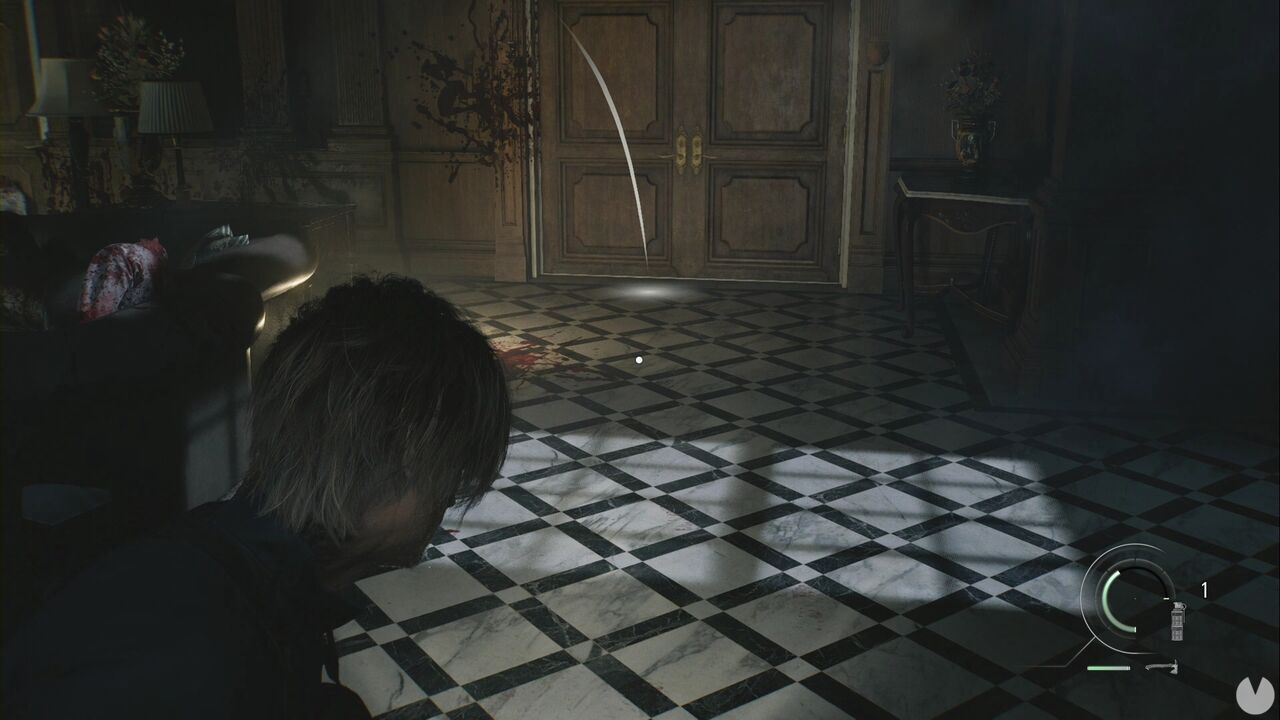 Resident Evil Requiem - Care Center (IV), double doors through which two Mutant Heads enter the Break Room