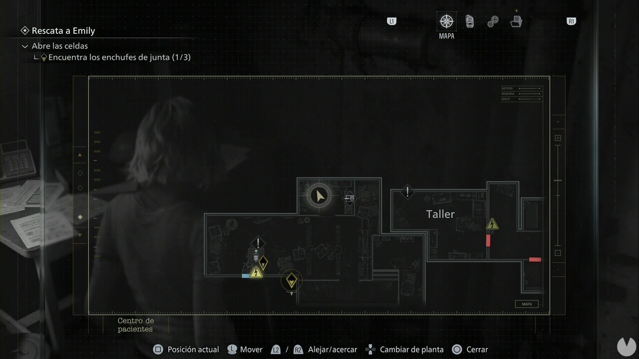 Resident Evil Requiem - Patient Center (V), location of the office north of the boiler room containing a safe and a document