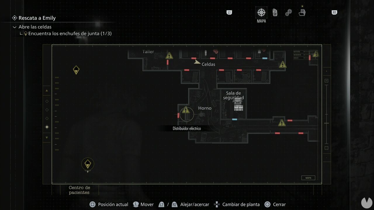 Resident Evil Requiem - Patient Center (V), location of the Furnace door requiring a Junction Plug