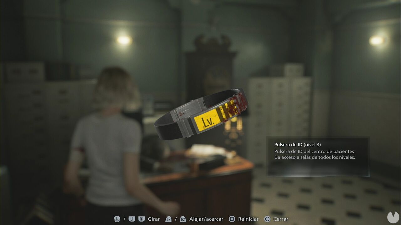 Resident Evil Requiem - Patient Center (III), Grace obtains the ID Wristband (Level 3) in the Security Chief's Office