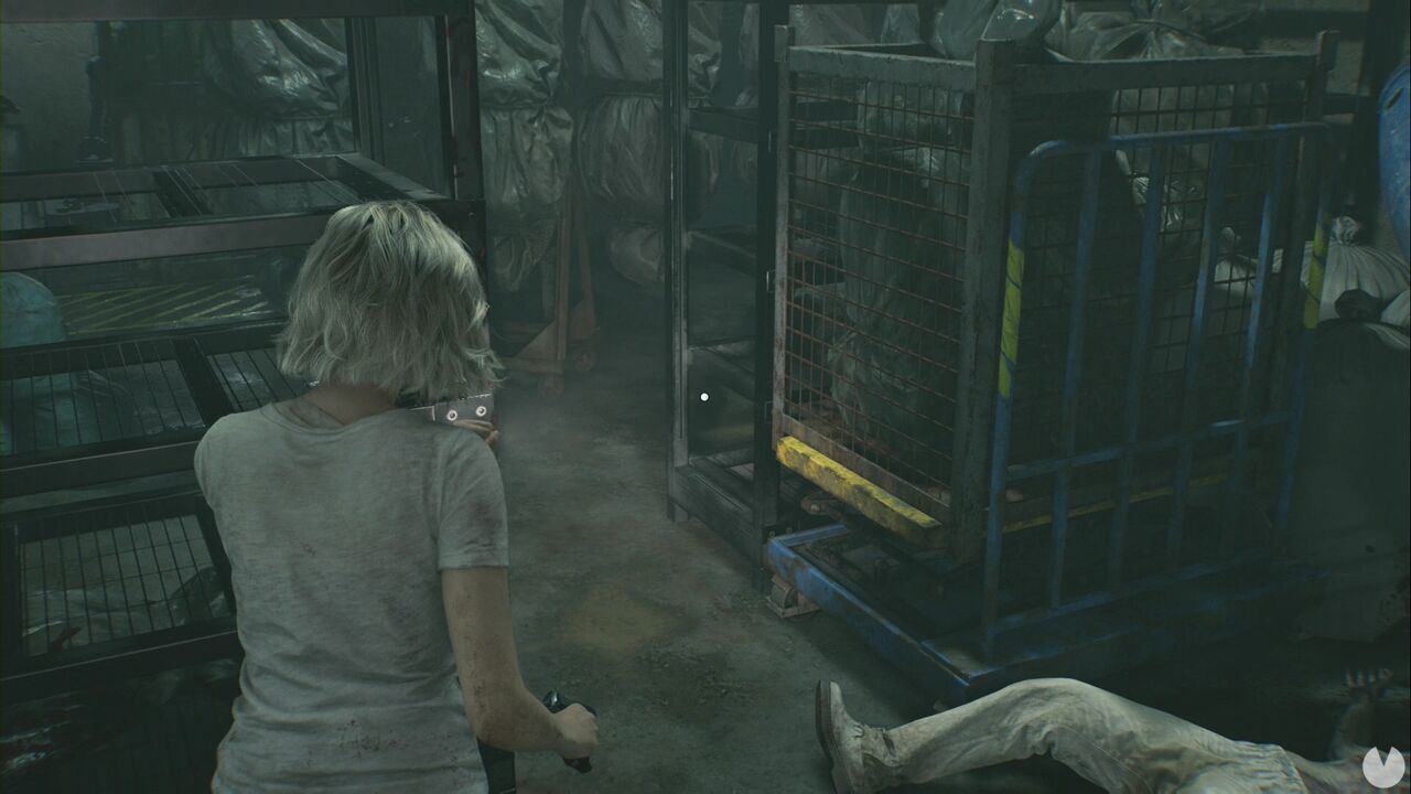 Resident Evil Requiem - Patient Center (V), crate moved in the centre of the conveyor belt to provide access between the northern and central sections