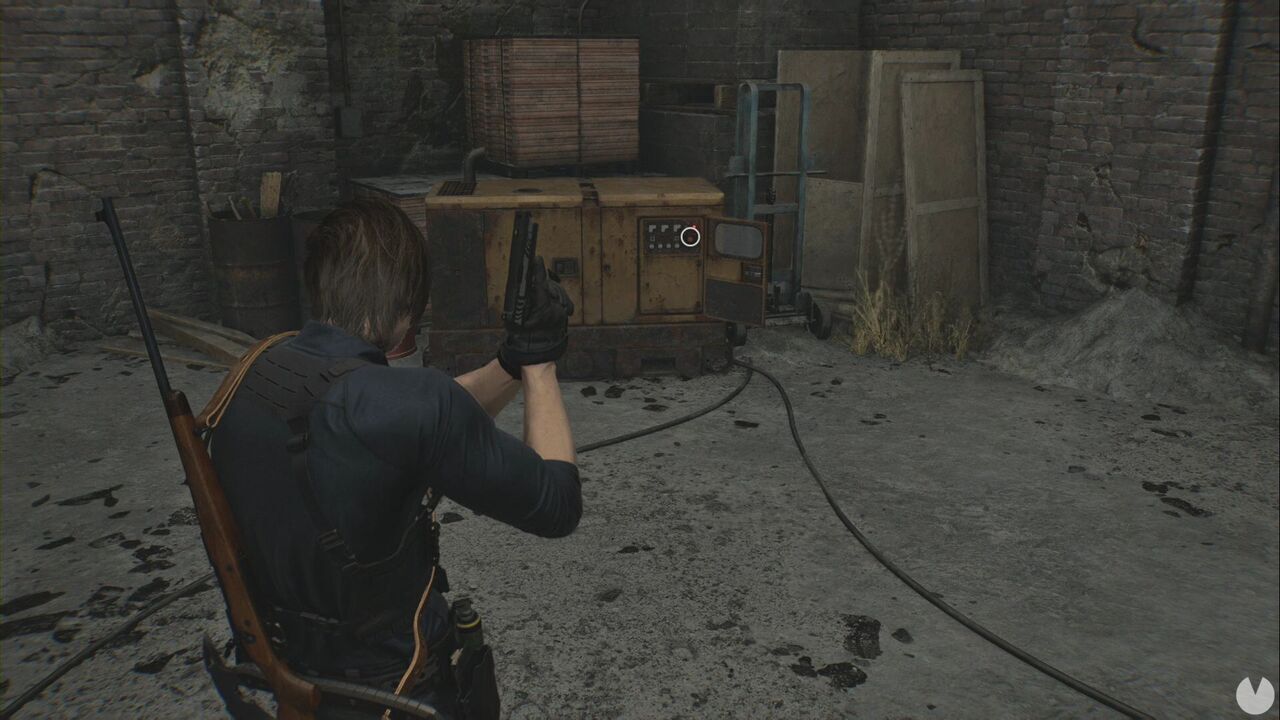 Resident Evil Requiem - East Raccoon City, generator in the Central Camp beyond the tent