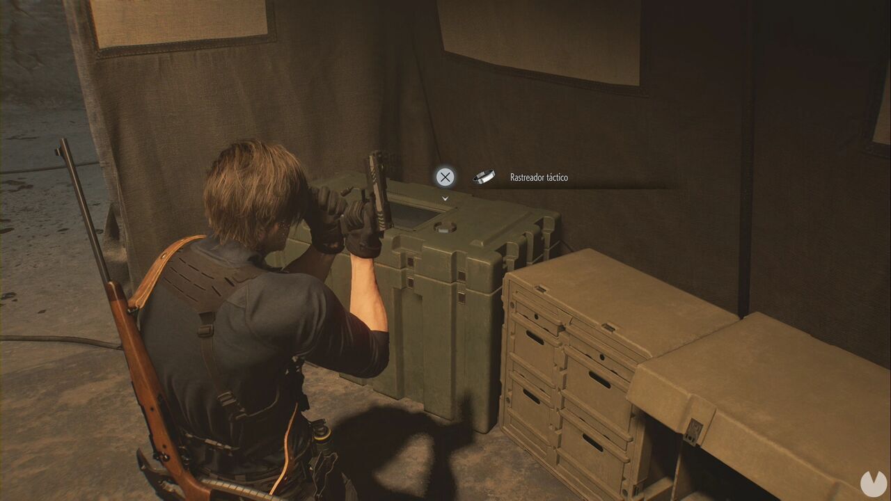 Resident Evil Requiem - East Raccoon City, Tactical Tracker inside the tent at the Central Camp