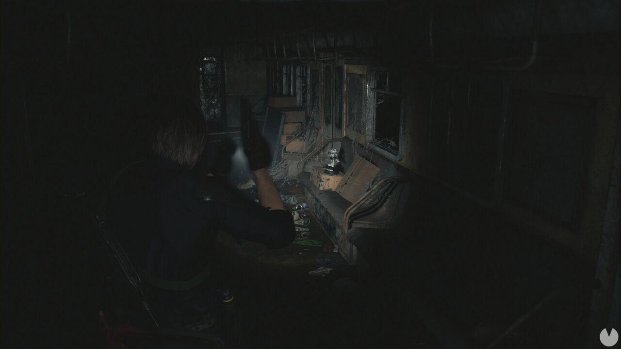 Resident Evil Requiem - East Raccoon City, Mr. Raccoon in the subway car where the spiders appear