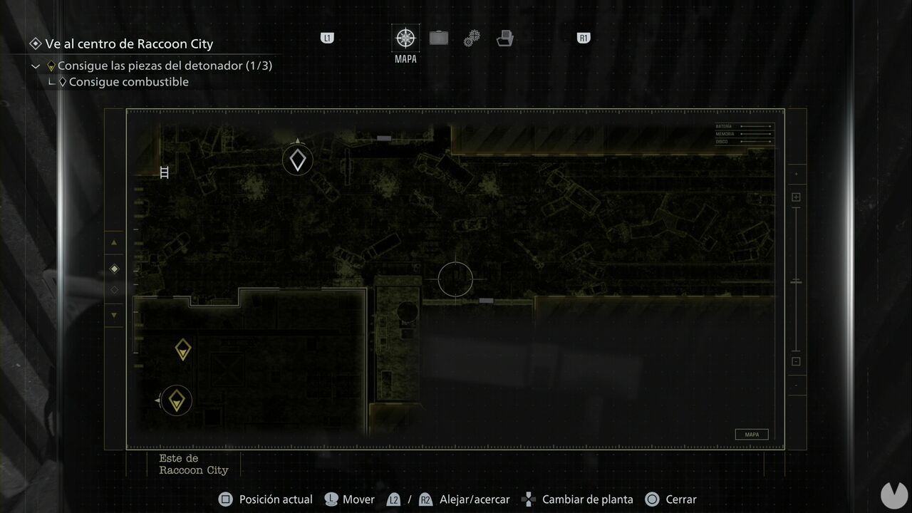 Resident Evil Requiem - Raccoon City East, location of the container holding the Inventory List, opposite the entrance to Cedarbrook Apartments