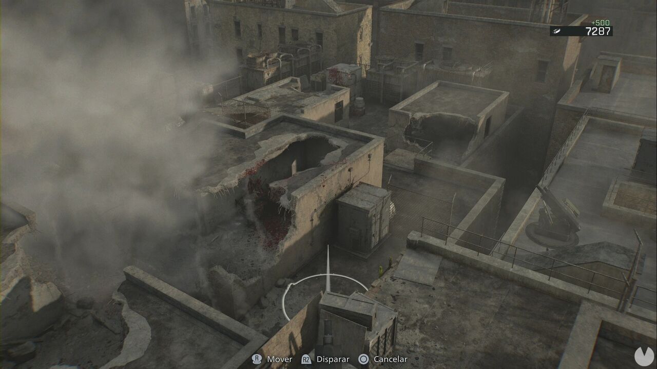 Resident Evil Requiem - East Raccoon City, Leon uses a mortar to clear the Cedarbrook Apartments rooftop