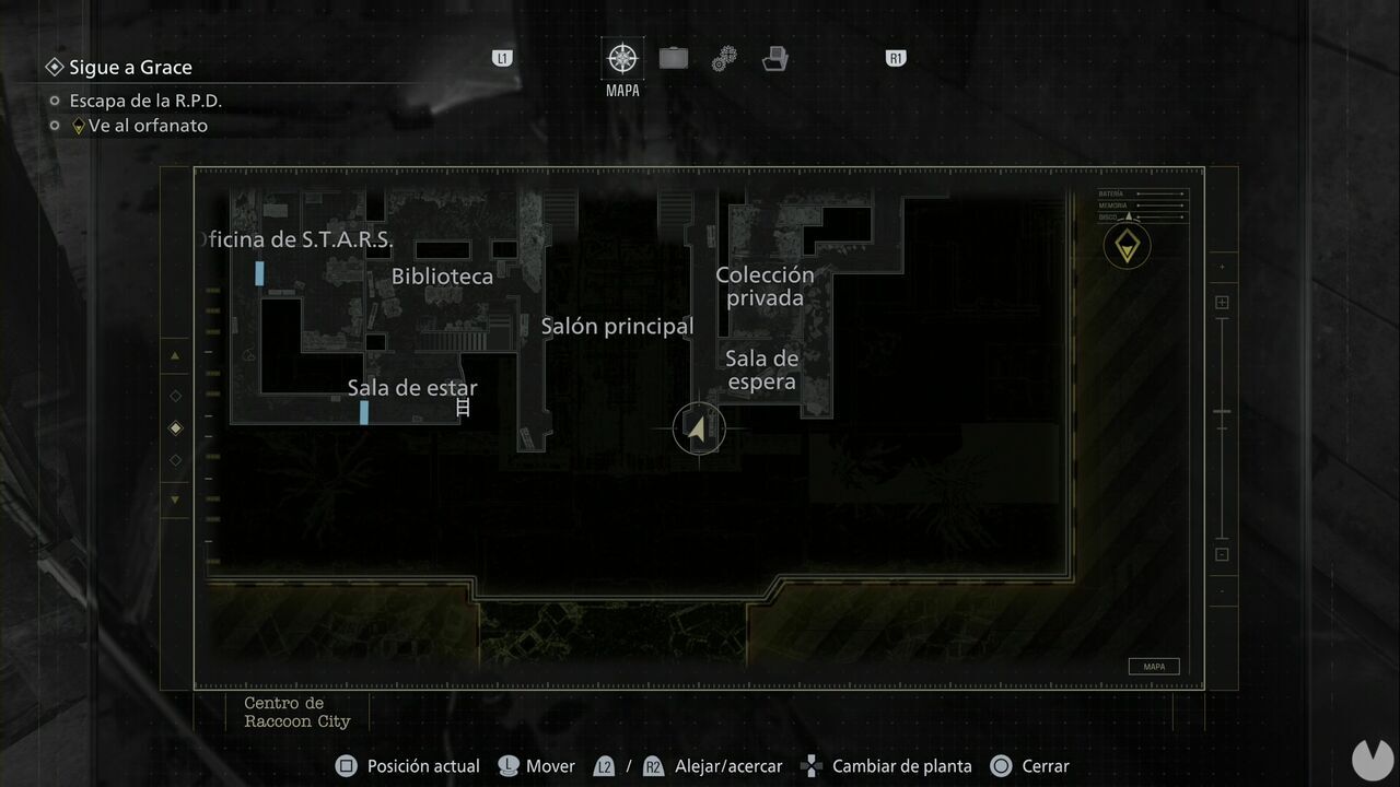 Resident Evil Requiem - R.P.D., location of the Guide Pamphlet on the southeast walkway of the police station's second floor
