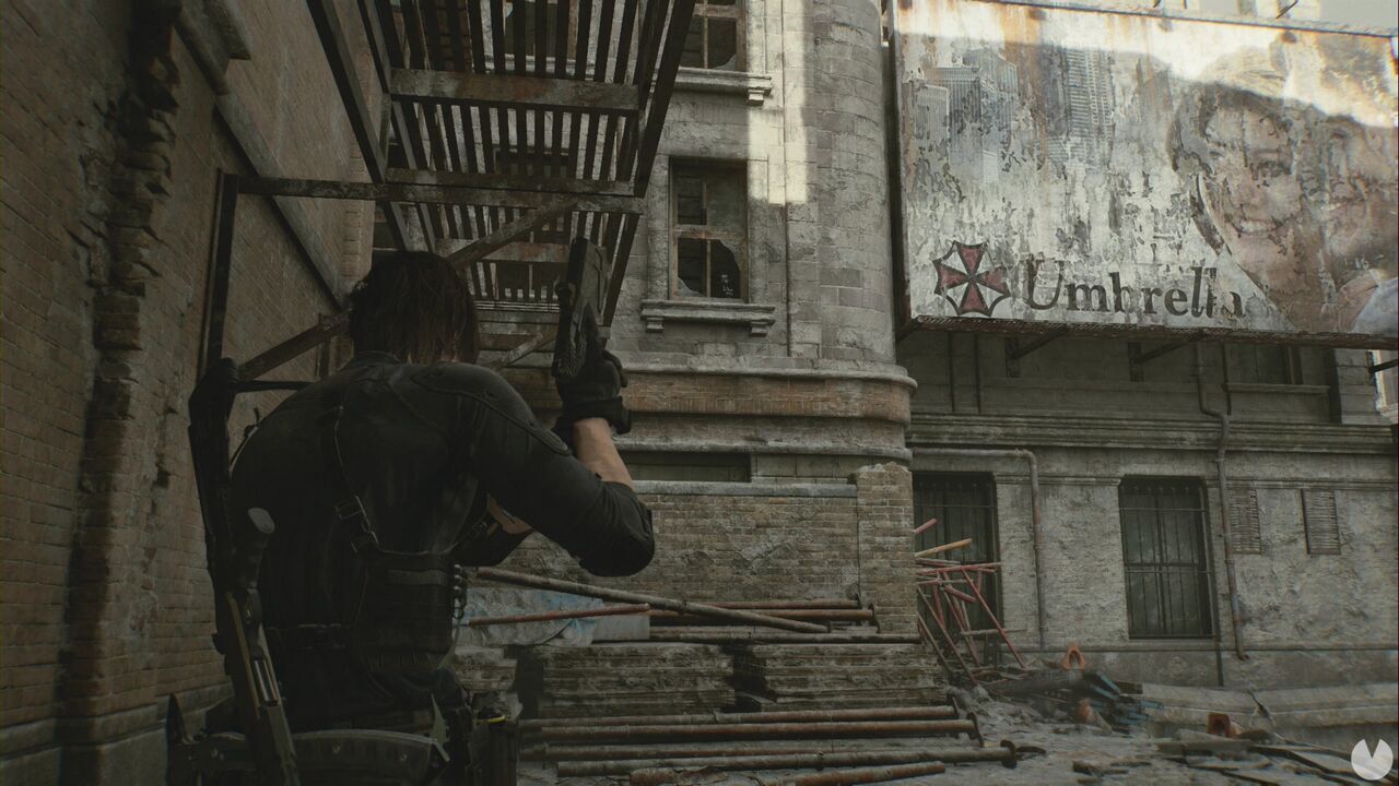 Resident Evil Requiem - R.P.D., location of the Mr. Raccoon in the alley leading east through Kendo's Gun Shop