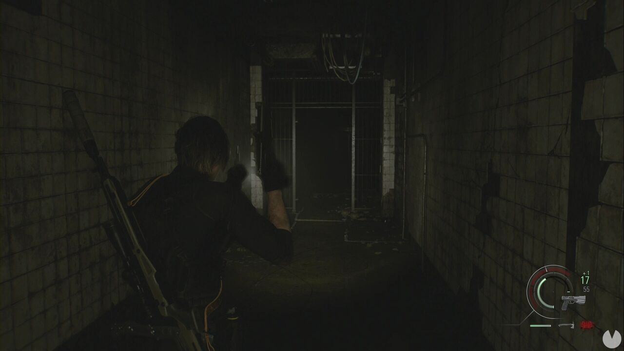Resident Evil Requiem - The Abyss, Leon passes through one of the tunnels beneath the Orphanage facilities