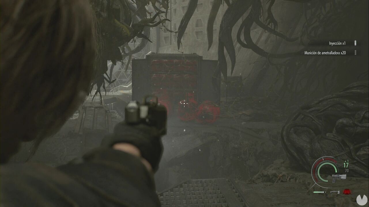 Resident Evil Requiem - The Abyss, explosive barrels at the base of Plant 43
